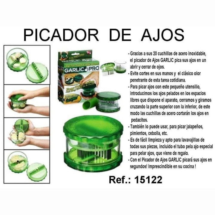 Picador Manual de Ajos Garlic