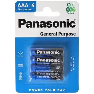 Pack 4 Pilas Panasonic Salinas AAA