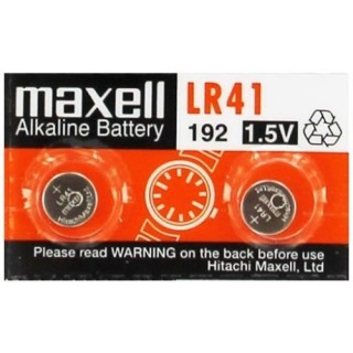 Pila Boton LR41 Maxell Alkaline
