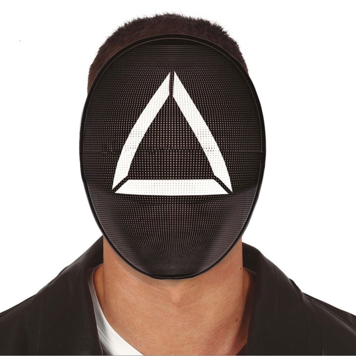 Mascara Triangulo del Juego del Calamar Adulto