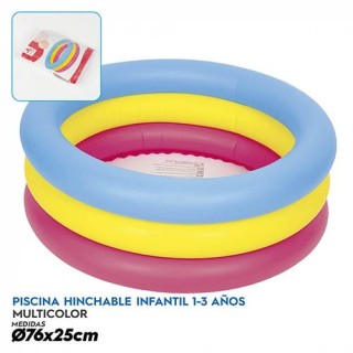 Piscina Inchable Infantil 1-3 años Ø76x25cm