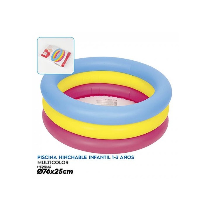 Piscina Inchable Infantil 1-3 años Ø76x25cm