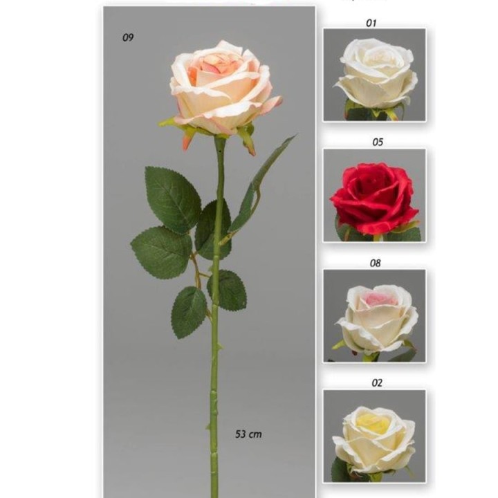 Vara de flor Artificial Rosa