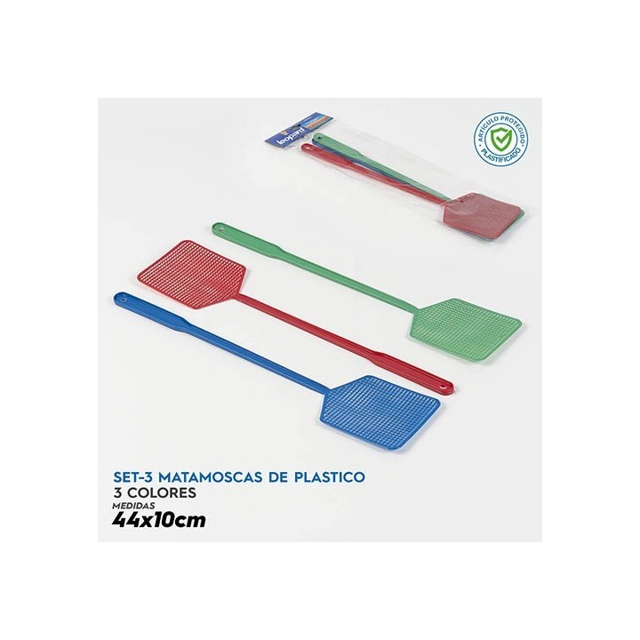 Set 3 Matamoscas Plastico