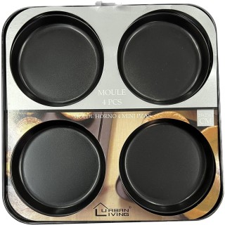 Moldes  4 mini pizzas Horno