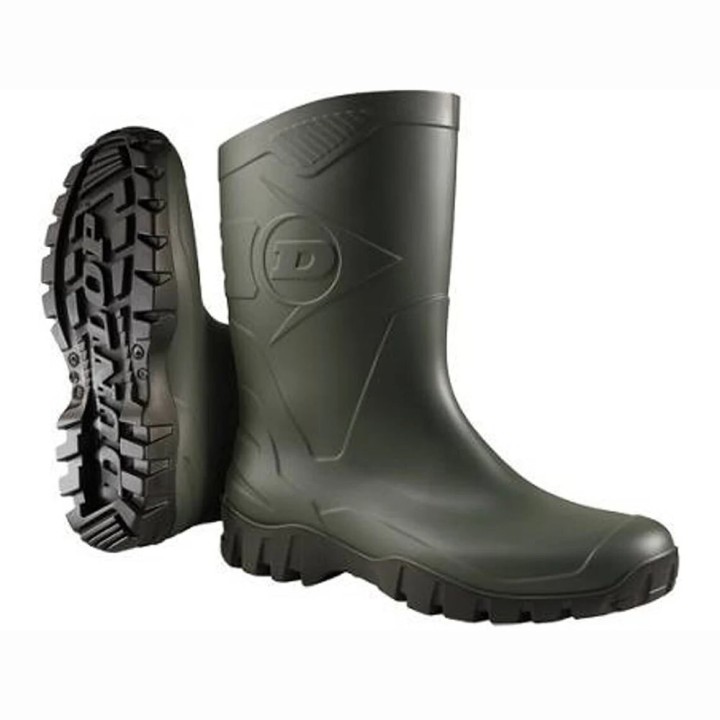 Bota Dunlop Verde Media Caña