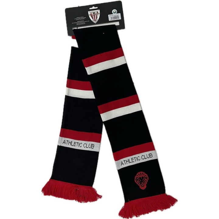 Bufanda Oficial Tricotada Negra Escudo/Leon
