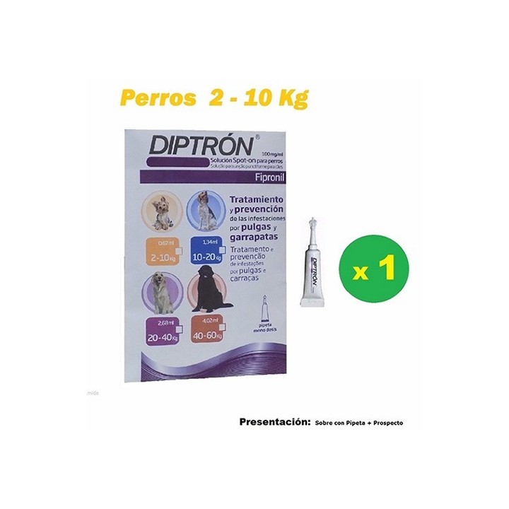 Tratamiento y prevencion Pulgas y Garrapatas 2-10Kg