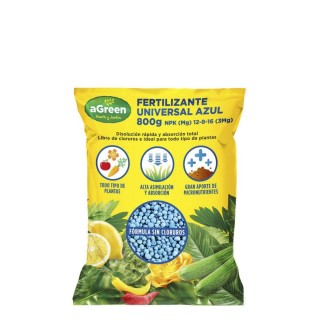Fertilizante Universal Azul 800gr - Nutrición NPK equilibrada para plantas