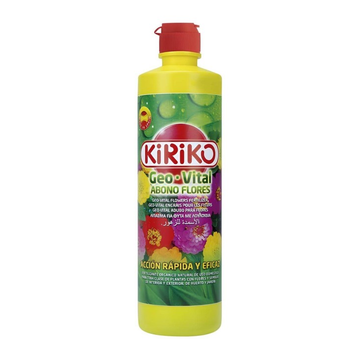 Abono Gel Vital Flores Kiriko 500ml - Fertilizante para Flores Vigorosas
