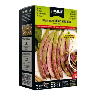 Semilla de Judia de Enrame Buenos Aires Roja 250gr - Alta Producción