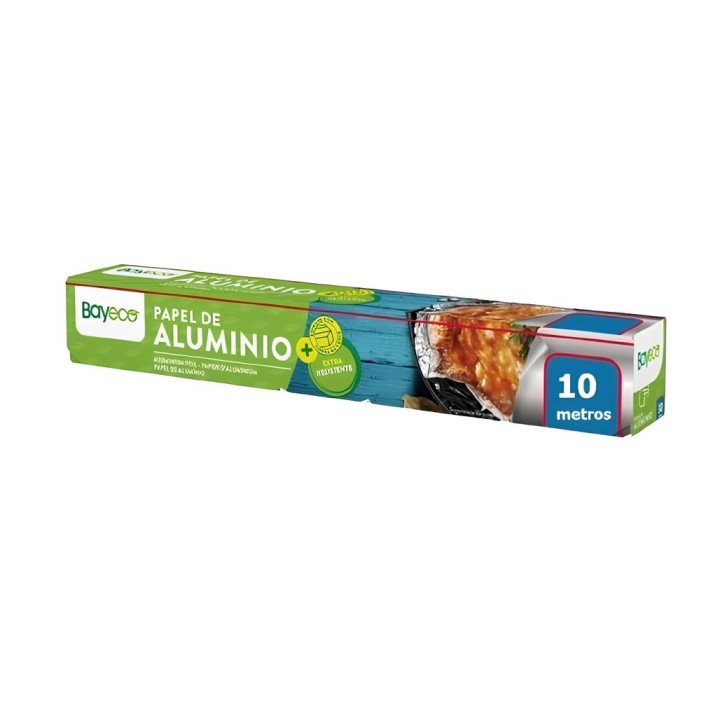 Papel de Aluminio 30cm10m - Bayeco Extra Resistente para Alimentos