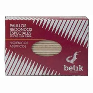 Palillos Redondos 10cm Una punta 500 un.