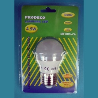 Bombilla Led Esferica 6w E27