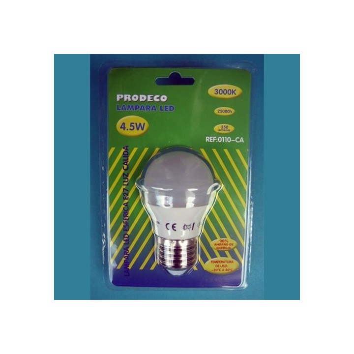 Bombilla Led Esferica 6w E27