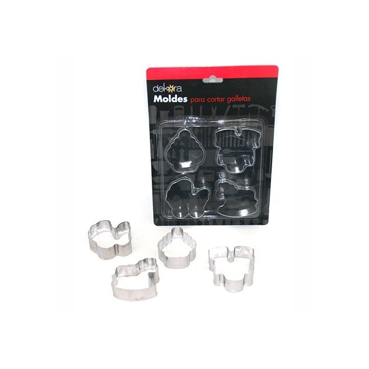 Moldes Para Cortar Galletas 4 unidades