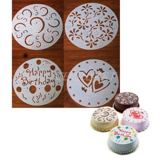 Plantilla Decoracion 4piezas 26cm.