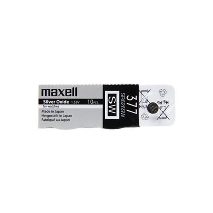 Pila boton 377 Maxell Oxido Plata