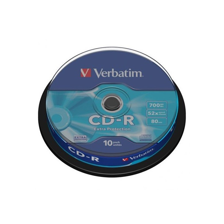 Tarrina Cds Vervatim 10u.