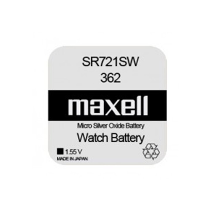Pila Boton 362 Maxel Oxido Plata