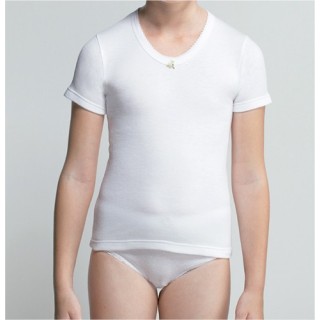 Camiseta Niña Felpa M/C