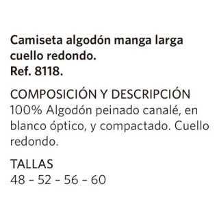 Camiseta Caballero M/L Cuello Redondo