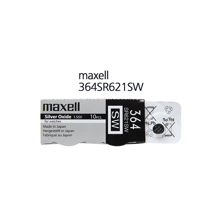 Pila boton 364 Maxell Silver Oxide