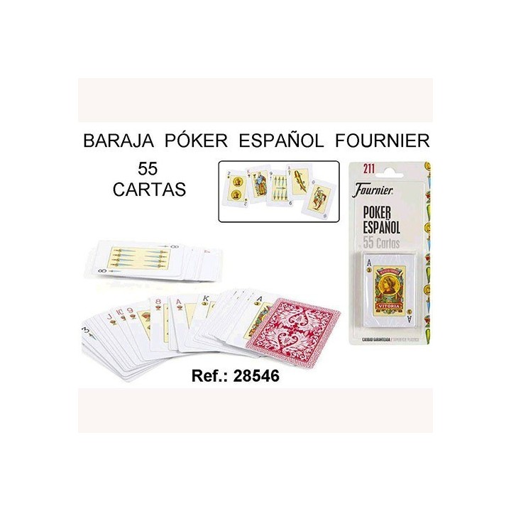 Baraja Poker Española 55 cartas Fournier