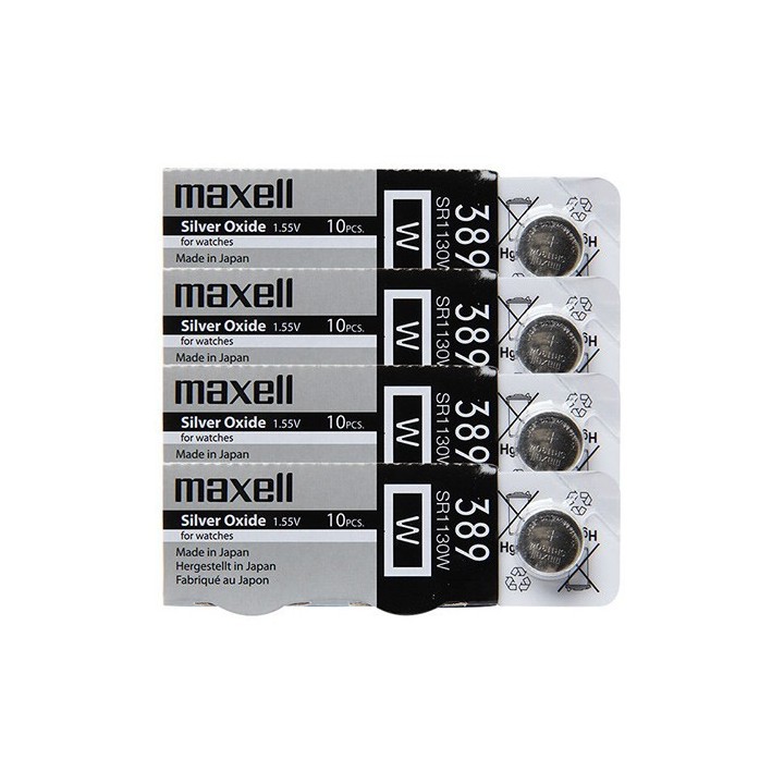 Pila Boton 389 Maxell silver oxide