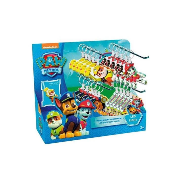 Llavero con luz led Paw Patrol 7cm