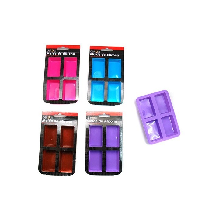 Molde Silicona Pastelitos 4u.