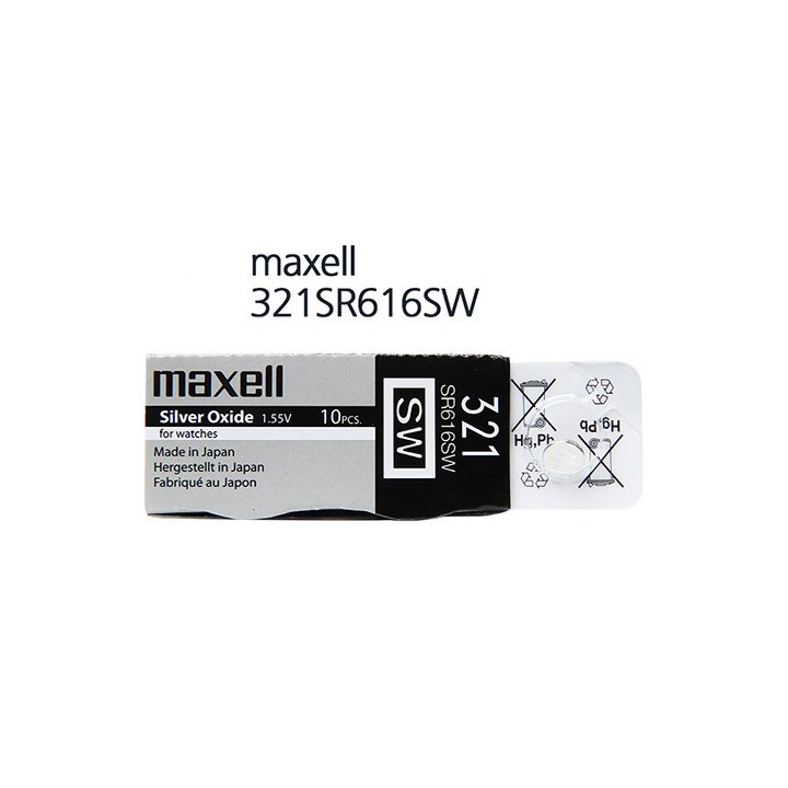 Pila boton 321 Maxell Silver Oxide