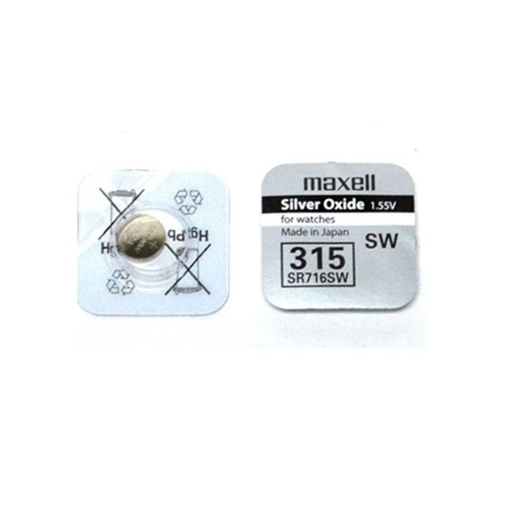 Pila boton 315 Maxell Oxido Plata