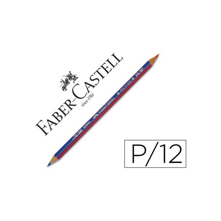 Lápiz bicolor rojo/azul fino Faber Castell