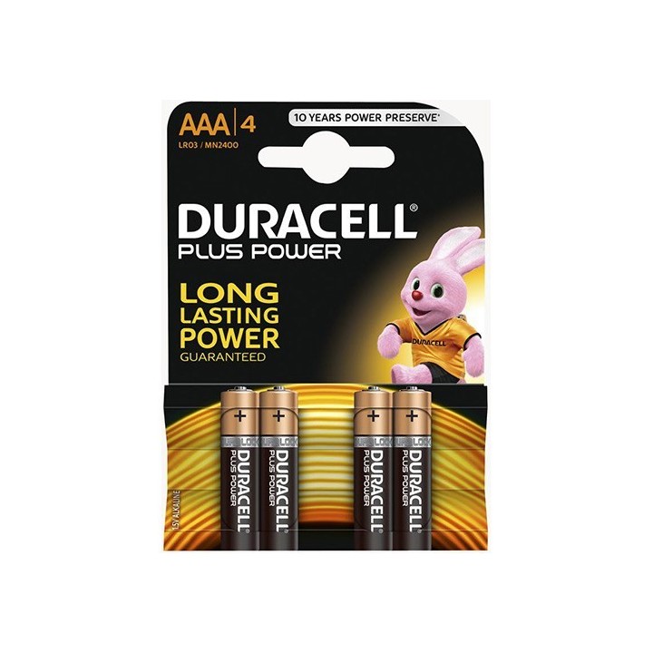 Pilas AAA Duracell Power Boost Pak 4u.