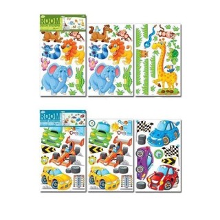 Pegatinas Pared Decorativas Animales Coches