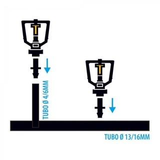 Conexion para Miniaspersor 4mm 15u.