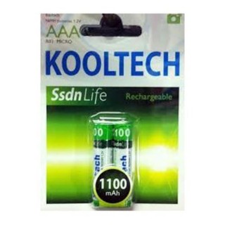 Pilas Recargable Kooltech AAA 1100mAh 2 unid.