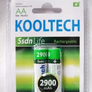 Set 2 Pilas Recargables AA 2900mAh Kooltech