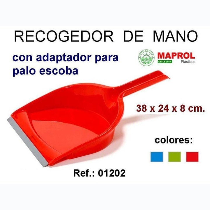 Recogedor Mano Con Goma