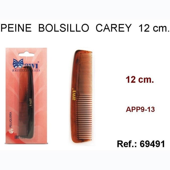 Peine Caballero Bolsillo 12cm