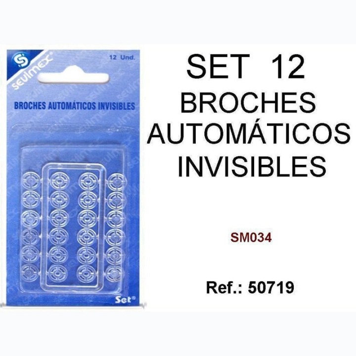 Broches Invisibles 12u