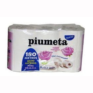Papel Higienico Piumete 6 Rollos 180m