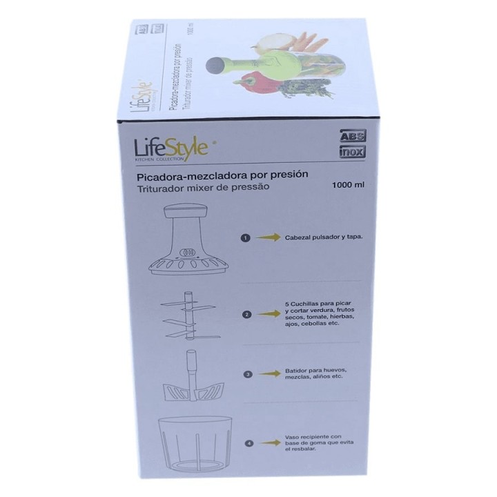 Corta Verdura Manual Presion LifeStyle 1000ml