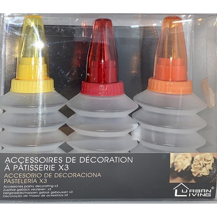 Decoracion Pasteleria 3 piezas