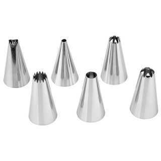 Boquillas Reposteria Inox Ø24x45mm 6pcs