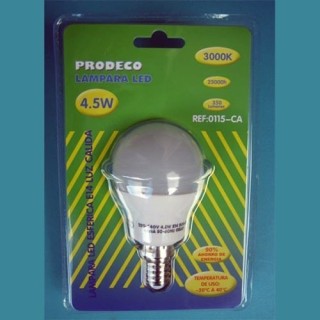 Bombilla Led Esferica 6W E14