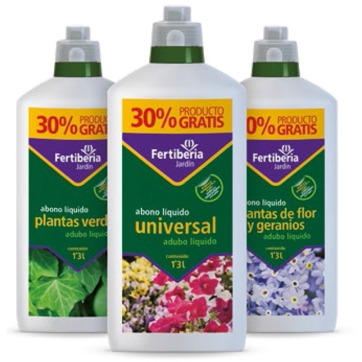 Abono Plantas de Flor y Geranio Fertiberia 1,3L