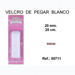 Velcro Blanco Pegar 20mmx25cm Velcro Blanco Pegar 20mmx25cm