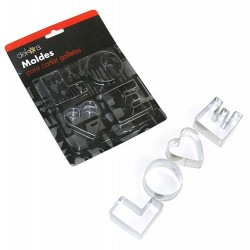 Moldes Para Cortar Galletas LOVE